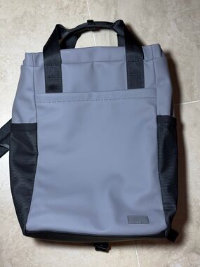 Pull&Bear Gray and Black Backpack